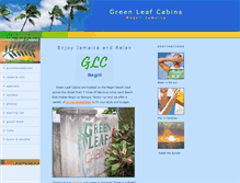 Tablet Screenshot of greenleafcabins.com